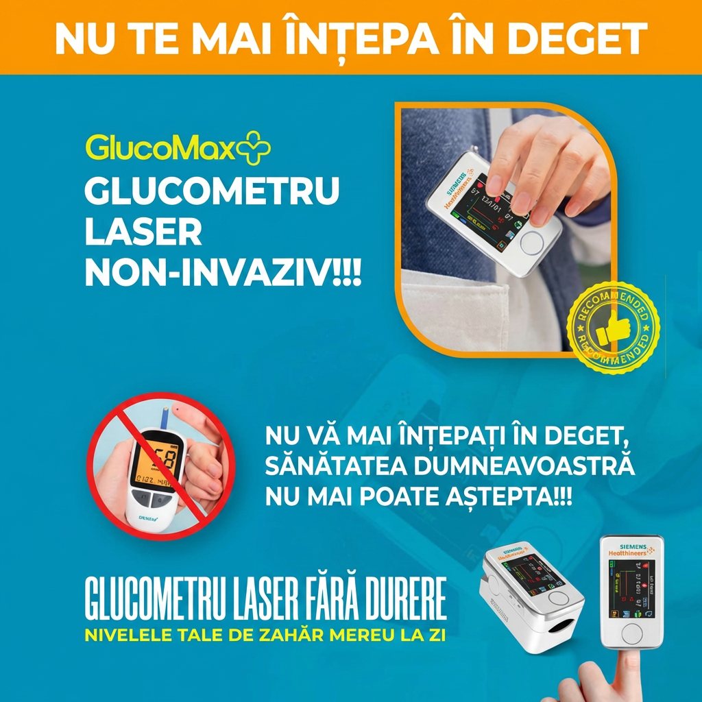 GlucoMax - Monitor glicemie fără înțepături | rapid, simplu și precis — Precizie de 99,9%